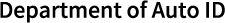 Department of Auto ID